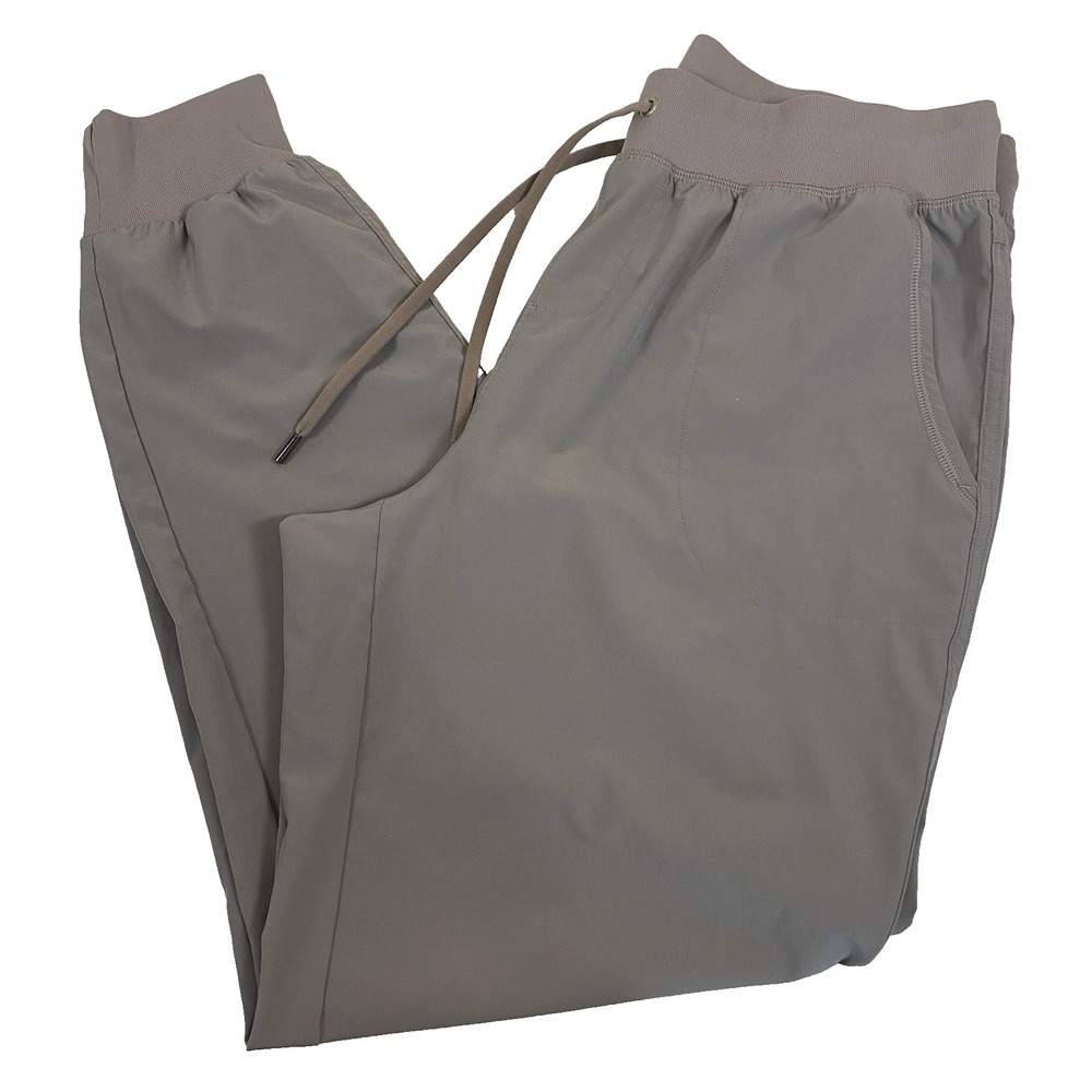 CRZ YOGA Stretch‎ Drawstring Jogger Womens Large(12) Ink Gray Lightweight Casual